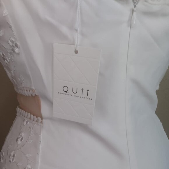 BRAND NEW WITH TAGS LARGE SPRING LACE WHITE DRESS - Picture 2 of 11